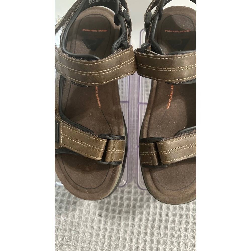 Ozark Trail Brown Sandals Memory Foam Insole Contoured Arch Support - Picture 2 of 8